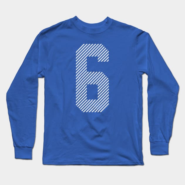 Iconic Number 6 Long Sleeve T-Shirt by Teebevies